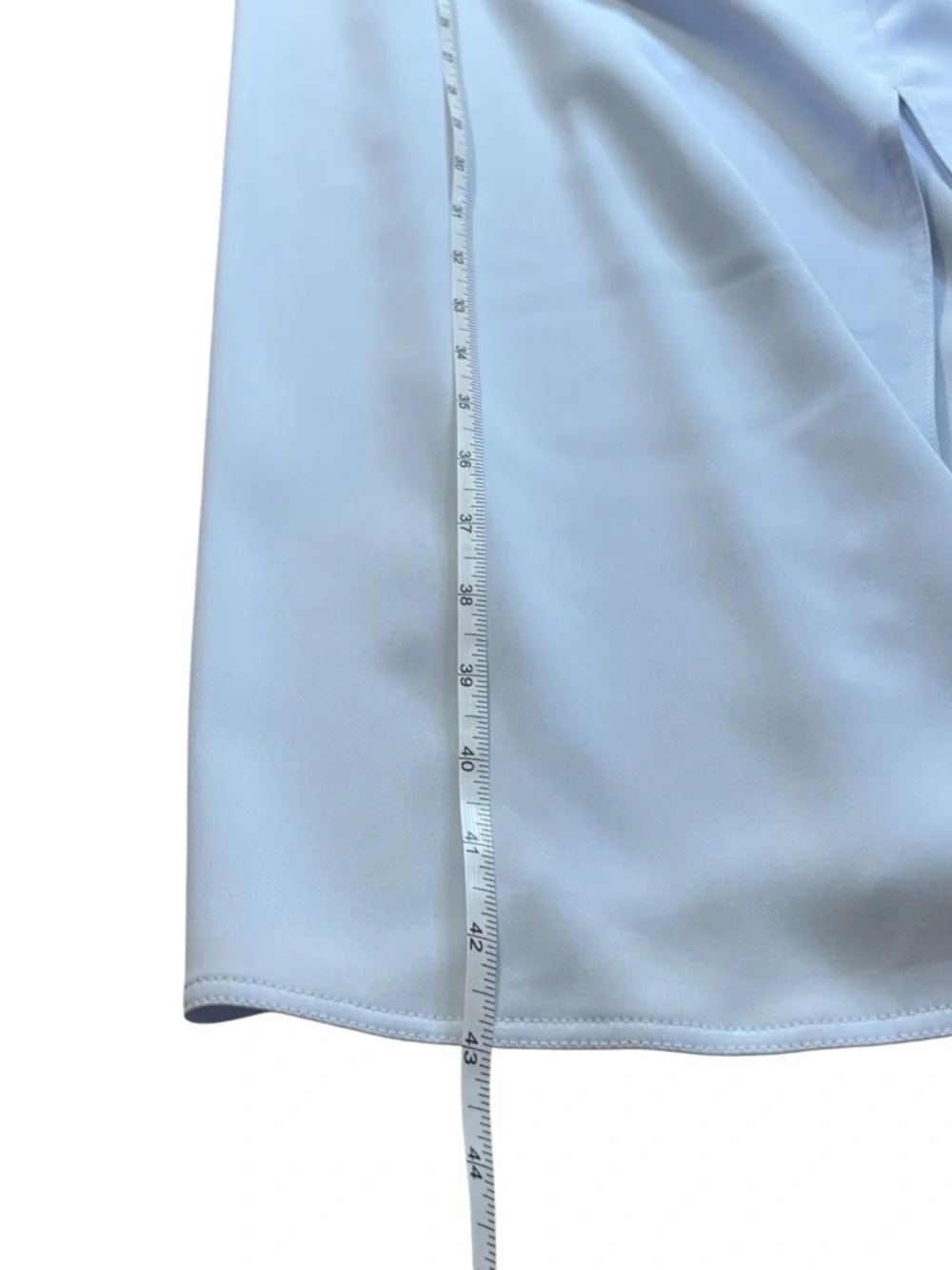 NWT Babaton 90s Slit Midi Dress Glimmer Ice Blue Size 6 - Picture 10 of 16